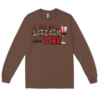 Chestnut i run on sarcasm and wine Long Sleeve Tee - Zillion Design Studio