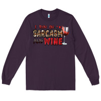 Plum i run on sarcasm and wine Long Sleeve Tee - Zillion Design Studio