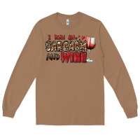 Toasted Coconut i run on sarcasm and wine Long Sleeve Tee - Zillion Design Studio