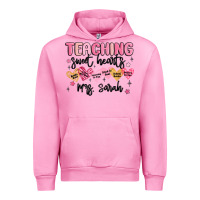 Fuchsia Pink teaching sweet hearts Urban Hoodie - MaliasSmallBusiness