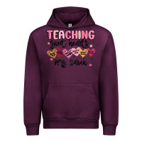 Mauve Wine teaching sweet hearts Urban Hoodie - MaliasSmallBusiness