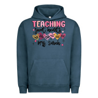 Pigment Midnight Navy teaching sweet hearts Urban Hoodie - MaliasSmallBusiness