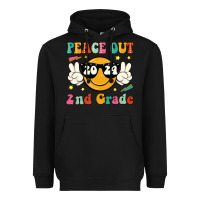 Black peace out 2024 2nd grade Heavyweight Hoodie - JahusDesignShop