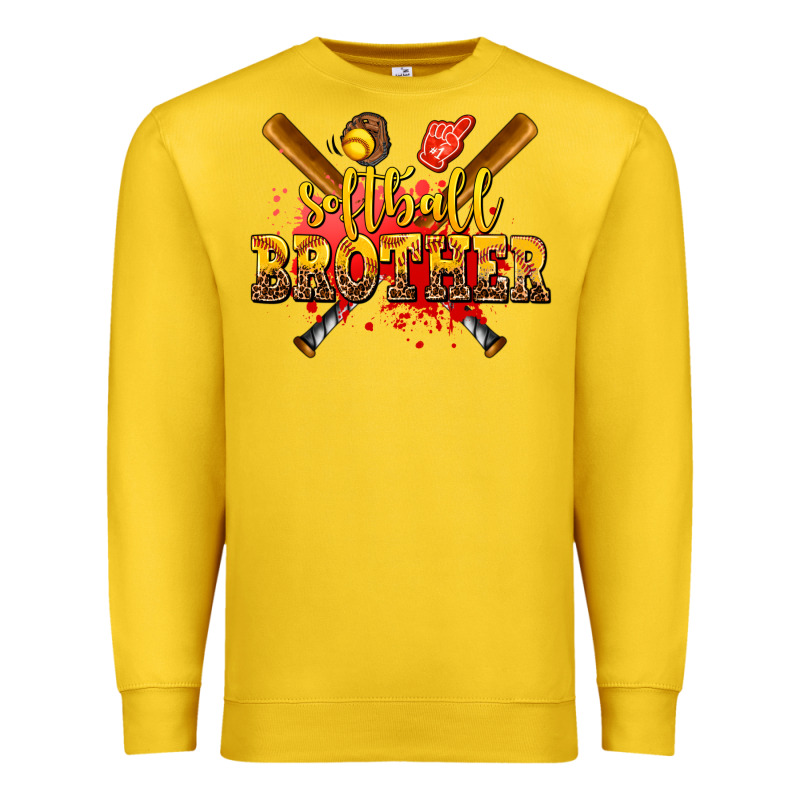 Softball Brother Premium Sweatshirt by AdoDesignShop | Teevron