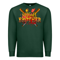 Sports Green softball brother Premium Sweatshirt - AdoDesignShop