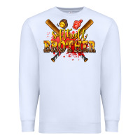 White softball brother Premium Sweatshirt - AdoDesignShop