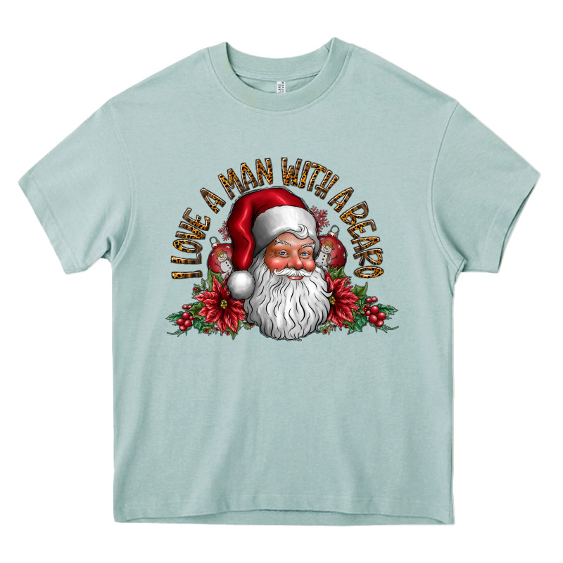 I Love A Man With Beard Heavy Core Tee by CowhideDigitalArt | Teevron