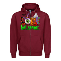 Burgundy love halloween Zipper Hoodie - Zillion Design Studio