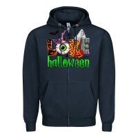 Navy love halloween Zipper Hoodie - Zillion Design Studio