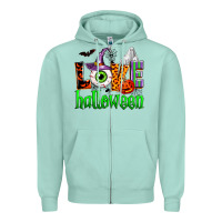 Seafoam love halloween Zipper Hoodie - Zillion Design Studio