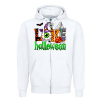 White love halloween Zipper Hoodie - Zillion Design Studio
