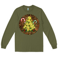 Army Green Softball leopard christmas Long Sleeve Tee - RanaPortraitStore