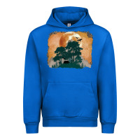 Cobalt wilderness leopard Urban Hoodie - MaliasSmallBusiness