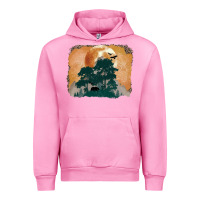 Fuchsia Pink wilderness leopard Urban Hoodie - MaliasSmallBusiness
