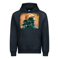 Navy wilderness leopard Urban Hoodie - MaliasSmallBusiness