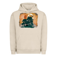Pigment French Oak wilderness leopard Urban Hoodie - MaliasSmallBusiness