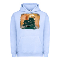 Pigment Grape Ice wilderness leopard Urban Hoodie - MaliasSmallBusiness