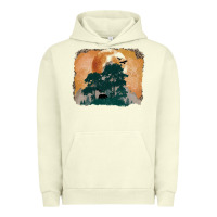Pigment Pistachio wilderness leopard Urban Hoodie - MaliasSmallBusiness