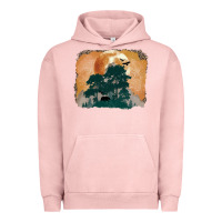 Pigment Salmon wilderness leopard Urban Hoodie - MaliasSmallBusiness