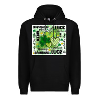 Black st patricks day Premium Hoodie - MaliasSmallBusiness