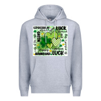 Heather Grey st patricks day Premium Hoodie - MaliasSmallBusiness