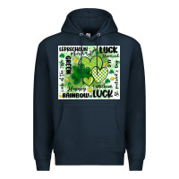 Navy st patricks day Premium Hoodie - MaliasSmallBusiness