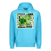 Ocean Blue st patricks day Premium Hoodie - MaliasSmallBusiness