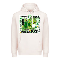 Pale Pink st patricks day Premium Hoodie - MaliasSmallBusiness