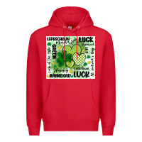 Red st patricks day Premium Hoodie - MaliasSmallBusiness