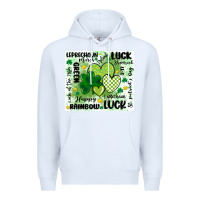 White st patricks day Premium Hoodie - MaliasSmallBusiness