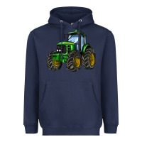 Navy farm tractor Heavyweight Hoodie - AdoDesignShop