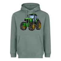 Sage farm tractor Heavyweight Hoodie - AdoDesignShop