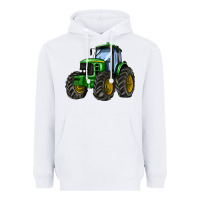 White farm tractor Heavyweight Hoodie - AdoDesignShop