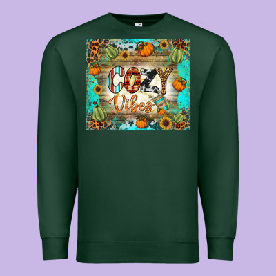 Cozy Vibes Tumbler Premium Sweatshirt Designed By Bundleandbundleshop