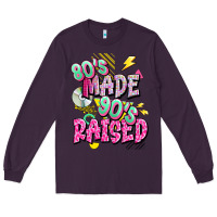 Plum 80s made 90s raised Long Sleeve Tee - texasbilliewilder