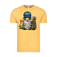 Vintage Mustard golf gnome Vintage Tee - BarkalooDesign