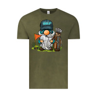 Vintage Olive golf gnome Vintage Tee - BarkalooDesign