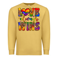 Antique Gold love always wins Premium Sweatshirt - JahusDesignShop