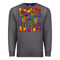 Charcoal Heather love always wins Premium Sweatshirt - JahusDesignShop