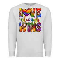 Dove Grey love always wins Premium Sweatshirt - JahusDesignShop