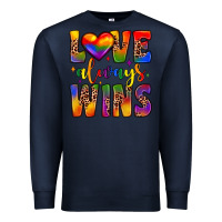 Navy love always wins Premium Sweatshirt - JahusDesignShop