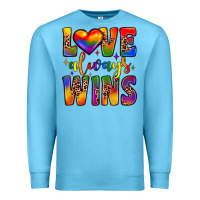 Ocean Blue love always wins Premium Sweatshirt - JahusDesignShop
