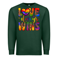 Sports Green love always wins Premium Sweatshirt - JahusDesignShop