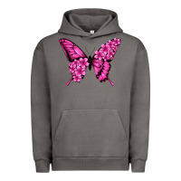 Pigment Tornado Floral pink butterfly Urban Hoodie - NancyCooperArtShop