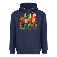 Navy fall vibes and that nurse life Heavyweight Hoodie - AdoDesignShop