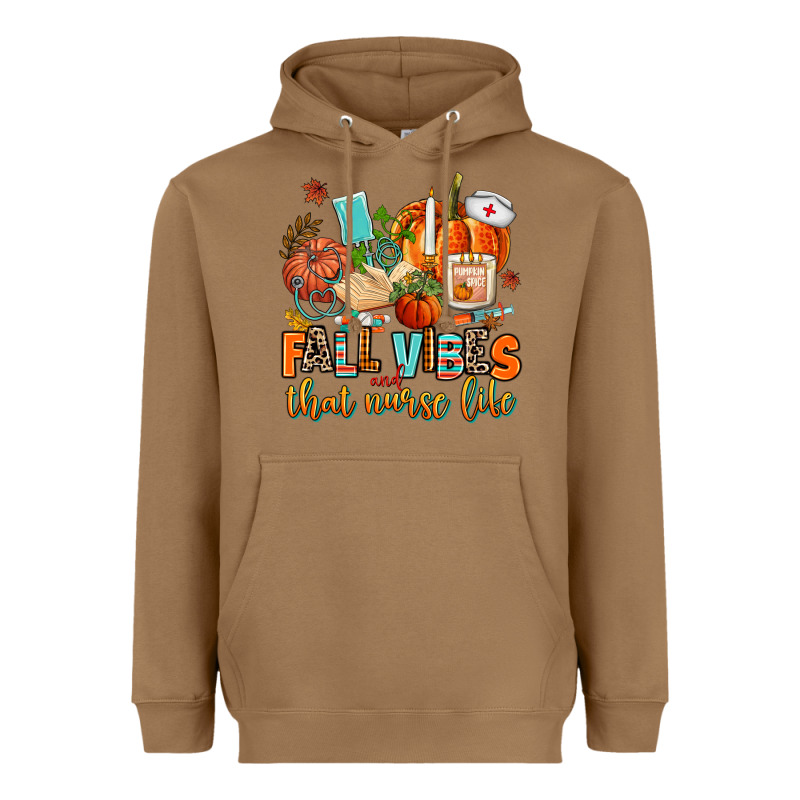 Fall Vibes And That Nurse Life Heavyweight Hoodie by AdoDesignShop | Teevron