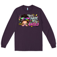 Plum 80s made 90s raised messy bun Long Sleeve Tee - texasbilliewilder