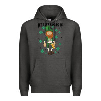 Charcoal Heather let's get lucked up Premium Hoodie - MaliasSmallBusiness