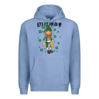 Colony Blue let's get lucked up Premium Hoodie - MaliasSmallBusiness