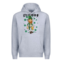 Heather Grey let's get lucked up Premium Hoodie - MaliasSmallBusiness